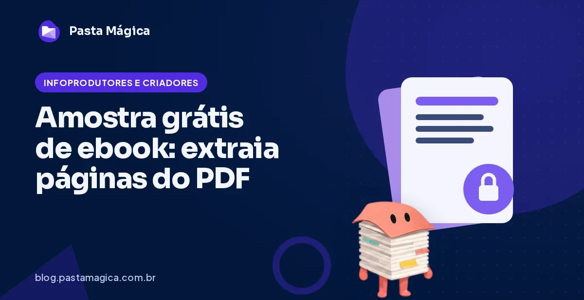 Amostra grátis de ebook: como extrair páginas do PDF para isca digital