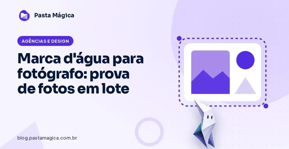 Marca d'água para fotógrafo: prova de fotos para cliente em lote