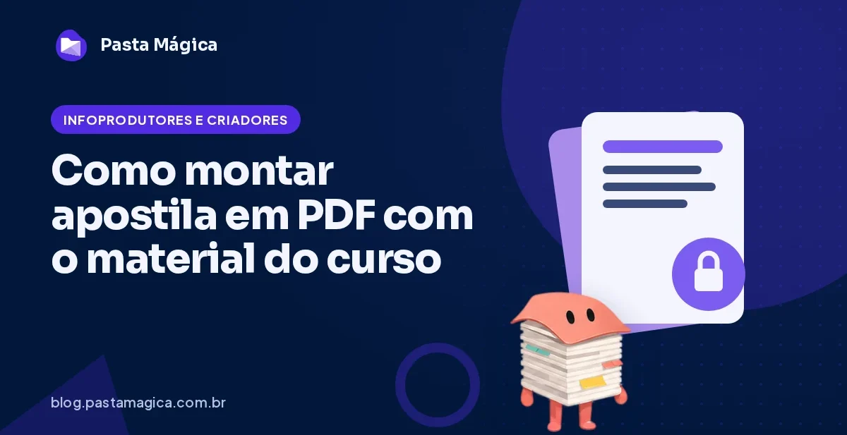 Como montar apostila em PDF juntando os materiais do curso
