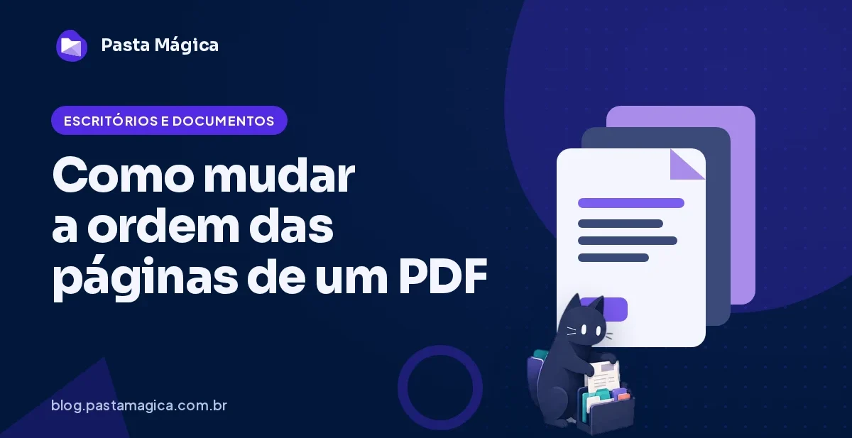 Como mudar a ordem das páginas de um PDF