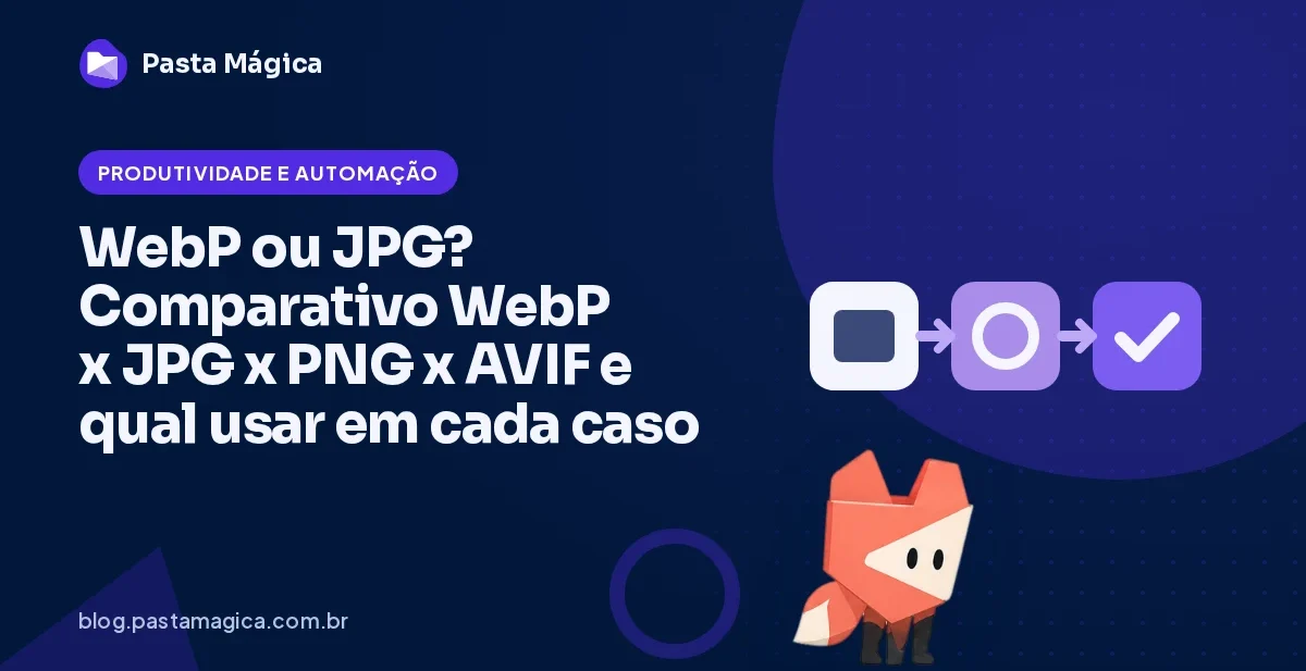 WebP ou JPG? Comparativo WebP x JPG x PNG x AVIF e qual usar em cada caso